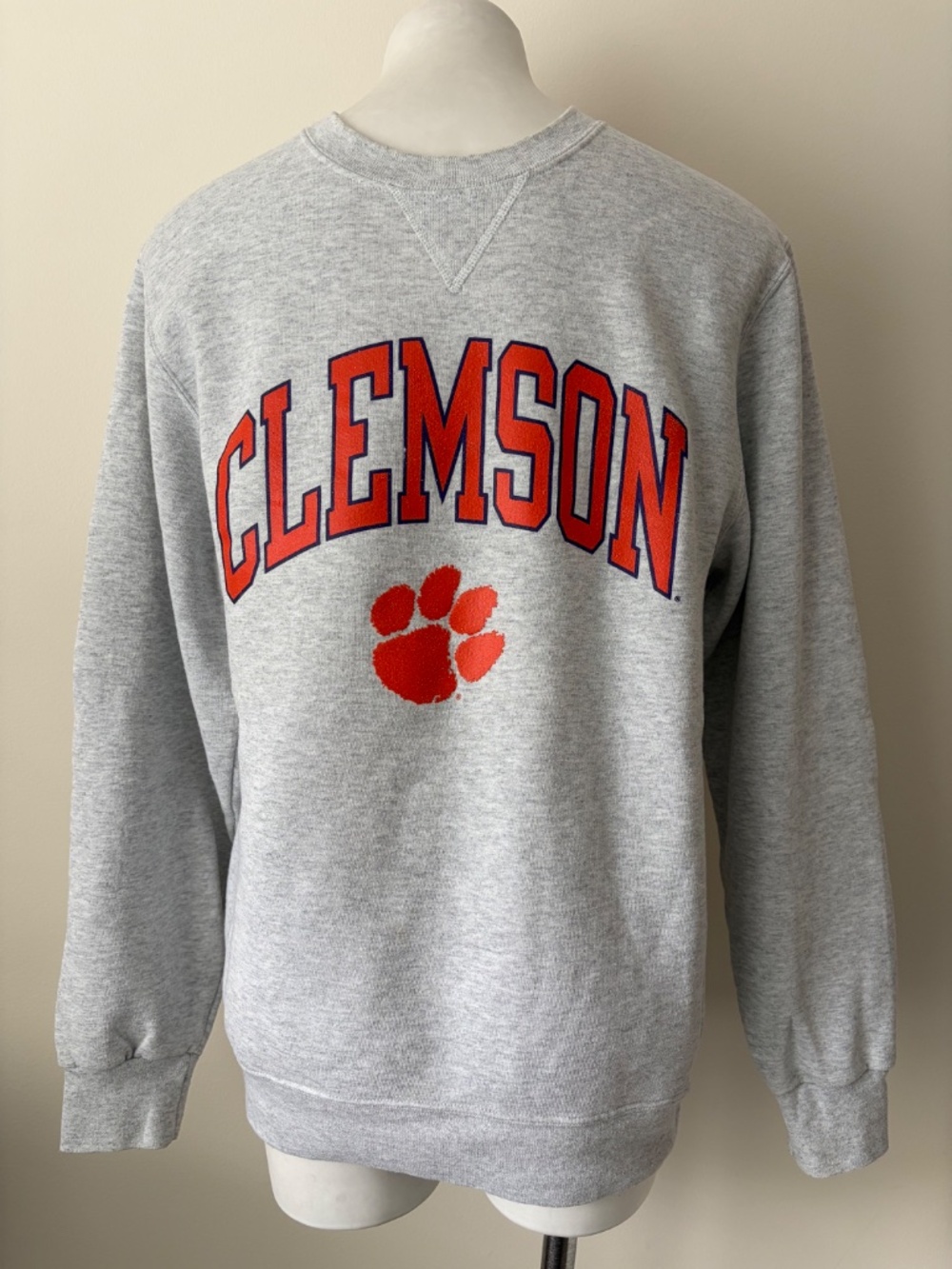 Clemson Tigers Classic Crew Neck Sweatshirt, M